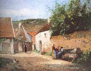 Camille Pissarro, Chat village woman